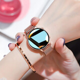 小米芯旗舰新款七夕情人节礼物女士智能手表蓝牙通话心率血氧检测卡路里消耗运动计步自定义表盘情侣运动手表 GW33玫金(蓝牙通话+离线支付+心率血压等功能)