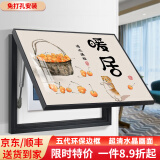 莺语免打孔电表箱装饰画遮挡配电箱挂画现代简约客厅创意弱电闸箱壁画 Y-暖居生活 45X35遮挡35X25表箱(液压款)