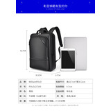 WILLIAMPOLO英皇保罗头层牛皮男士双肩包男大容量旅行背包商务电脑包书包通勤 黑色常规版【15.6英寸】