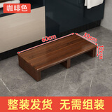 冬鹰匠搭脚凳脚踏凳实木办公室脚踏台阶脚踏板垫脚板木质阳台增高踏步 60长*30宽*12高  咖啡色