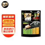 希宝（Sheba）进口猫零食成猫猫条香嫩鸡肉+鲣鱼及巴丁鱼 12g*20条软包量贩装