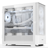 半岛铁盒（PADO）W3 白色 游戏电脑台式机主机箱 （支持11只风扇/360水冷/MATX主板/HD接口二合一）