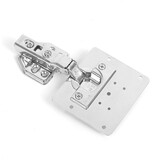 菱固居加厚合页固定板柜门安装板修复器安装神器橱柜合叶铰链配件合页板 小号修复板（一片）【不含合页】