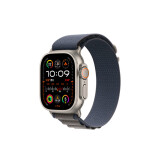 Apple/苹果 Watch Ultra2 智能手表GPS+蜂窝款49毫米钛金属表壳蓝色高山回环式表带中号MRFC3CH/A