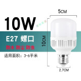 圣品顿LED灯泡节能灯家用超亮室内照明光源超市工厂车间恒流无频闪球泡 10瓦 E27螺口 白光