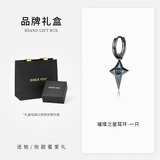 SINCE YOU星迹耳环男纯银小众设计高级耳圈耳饰个性气质耳钉生日礼物送对象 璀璨之星耳环（单只）