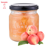 丘比（KEWPIE）白桃果肉果酱210g不添加蔗糖西餐甜酱果泥酱烘焙饮品冰激凌原料