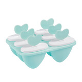 茶花冰淇淋模具冰棒模具冰糕冰激凌冰棍棒冰diy冻做雪糕模具 爱心冰棒模-6支(浅蓝色)