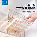 乐扣乐扣（LOCK&LOCK）冰箱收纳盒食品级大容量蔬菜水果整理盒鸡蛋盒厨房储物盒 双层鸡蛋盒【单个装】