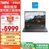 ThinkPad T14p 联想14英寸高性能标压工程师本笔记本电脑 13代酷睿i5-13500H 16G 512G 2.2K 商务办公本