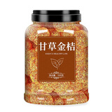 北京同仁堂原料甘草金桔干广西正宗金橘干无糖无添加金桔干蜜饯果脯果干即食 [大罐][1罐]甘草金桔(500g)