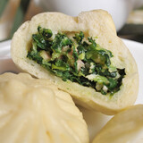 五亭【手工制作80g*6只】扬州包子青菜包多口味早餐速冻扬州特产 【手工制作】480g荠菜（6只）