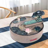 陋石坊 客厅流水喷泉桌面摆件办公室生财鱼缸加湿器开业礼品轻奢水景 S028-2和气生财流水B款