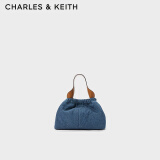 CHARLES&KEITH时尚柔软链条单肩云朵包女生日礼物女CK2-10151320 Denim Blue深牛仔蓝色 S