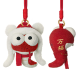 问童子 中华地头蛇 四蛇五入 蛇年毛绒玩偶钥匙扣小挂件礼物 赤蛇 万福