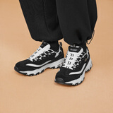 SKECHERS斯凯奇男鞋经典情侣熊猫鞋男子休闲运动鞋厚底缓震老爹鞋 52675/BKW 黑色/白色 41