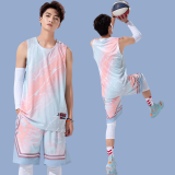 HKBQ篮球服套装男定制球服球衣青少年篮球赛队服夏季运动训练速干衣服 211青橘色 2XL(170-175cm)
