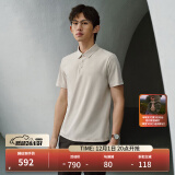 KOLON SPORT/可隆SECO空气POLO 男子户外运动速干防晒抗菌短袖 LHPT4MTT53-OT 燕麦灰 170/M