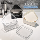 彩致（CAIZHI）吐骨碟吐骨盘家用干果盘零食盘4个装带塑料底座（透明）CZ6843