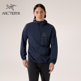 ARC'TERYX始祖鸟 SQUAMISH HOODY 轻量 男子 防风夹克 Black Sapphire/蓝黑色 L