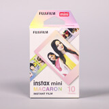 拍立得现货拍立得相纸适用mini7+/7s/8/9/11/12/25/90/link系列通用胶卷 马卡龙10张