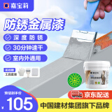 嘉宝莉（CARPOLY）防锈漆水性金属漆入户门改色漆彩钢瓦翻新专用漆油漆涂料中灰3kg