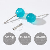 雅薇妮925银草莓晶耳钉红色耳饰幸运简约礼物女款 天河石耳钉