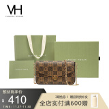 VANESSA HOGAN VH女包山茶花信封包复古老花气质单肩斜挎链条包送女友生日礼物