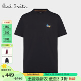 保罗史密斯（paul smith）男士PS休闲款圆领T恤 黑色 M【送女友礼物】