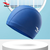 浩沙（hosa）防水布艺泳帽舒适成人游泳帽涂层防水男女通用不勒头泳帽 蓝色