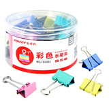 金得利（KINARY）10只 50mm 彩色长尾夹 耐用长尾票夹 1#金属燕尾夹 票据夹子 办公用品  TD1051