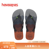 havaianas哈唯纳Brasil Fresh渐变色夹脚人字拖外穿夏季拖鞋 新色5002-钢灰/钢灰 41-42  巴西码