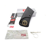 雷朋（RayBan）原装雷朋太阳镜盒，黑色 棕色软盒便携带墨镜盒 时 大号黑色全套包装
