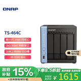 威联通（QNAP）TS-464C 宇宙魔方 四核心处理器网络存储服务器内置双M.2插槽NAS私有云（453Dmini升级）