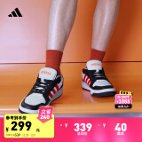 adidas ENTRAP休闲运动板鞋少年感复古篮球鞋男子阿迪达斯官方 白/黑/红 40