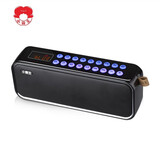 小霸王 D92无线蓝牙音箱户外低音炮便携式迷你老人唱戏收音机广场舞音响新版4000毫安锂电池 黑色