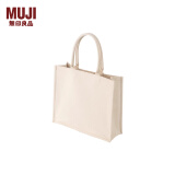 无印良品（MUJI） 帆布 托特包 日常通勤手提包 帆布包 原色3A 长40*宽34*高14cm