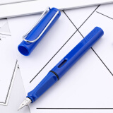 英雄（HERO）钢笔359 正姿 天蓝色 F尖薄厚片工艺学生练字钢笔 （6支墨囊）铱金钢笔签字笔