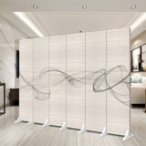 悦心美屏风隔断现代客厅折屏双面布艺玄关门简约酒店办公移动折叠可定制 AB-001款 1扇40cm宽*180cm高防水防透