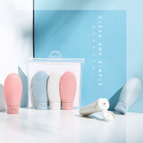 欣沁分装瓶旅行便携化妆品乳液分装袋套装洗发露沐浴露3个装北欧色