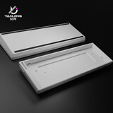 炎竞V1铝坨坨外壳适配wooting60HE键盘客制化底壳HM66 GH60美加狮mad60小夜魔K64 M6H ISO64 66XU 冷白电泳（无配重款）