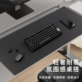 镭拓（Rantopad）H7+ 包边游戏鼠标垫 超大号仿肤桌垫 加厚键盘垫 深灰