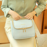 芙昕 化妆包女便携大容量少女可爱防水旅行洗漱化妆品收纳包盒 浮冰蓝