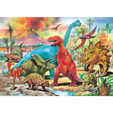 200/300/500/1000片成人儿童木质拼图拼板智力趣味认知玩具男女孩生节日礼物卡通动物恐龙 恐龙家园001 300片木质 盒装 带图纸