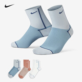 耐克（NIKE）nike袜子男女篮球袜运动袜吸汗透气健身训练跑步袜百搭保暖休闲袜 中筒【三双装】CK6021-914 S 【适合34-38码】