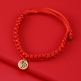 大猫日记猫咪项圈围脖装饰品宠物项链颈圈小猫新年红绳铃铛项圈狗狗脖圈 红绳项圈【福字】