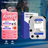西部数据 台式机机械硬盘 WD Blue 西数蓝盘 6TB CMR垂直 5400转 256MB SATA CMR （WD60EZAX）