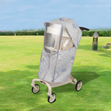 百樱遛娃车防风罩playkidsX6防雨罩冬季婴儿丸丫T6保暖罩溜娃推车通用 标准款：灰色小熊三层夹棉【遛娃车专用】