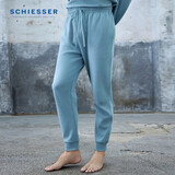 舒雅（Schiesser）男女同款棉质卫衣布柔软吸湿透气卫裤家居睡裤EZ/21922P 蓝绿7813 L