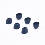hiinears 耳机硅胶套耳帽耳塞套耳机套耳套配件 适用于漫步者W300BT/X200BT蓝牙挂脖耳机 【黑色耳套小号3对】送收纳盒